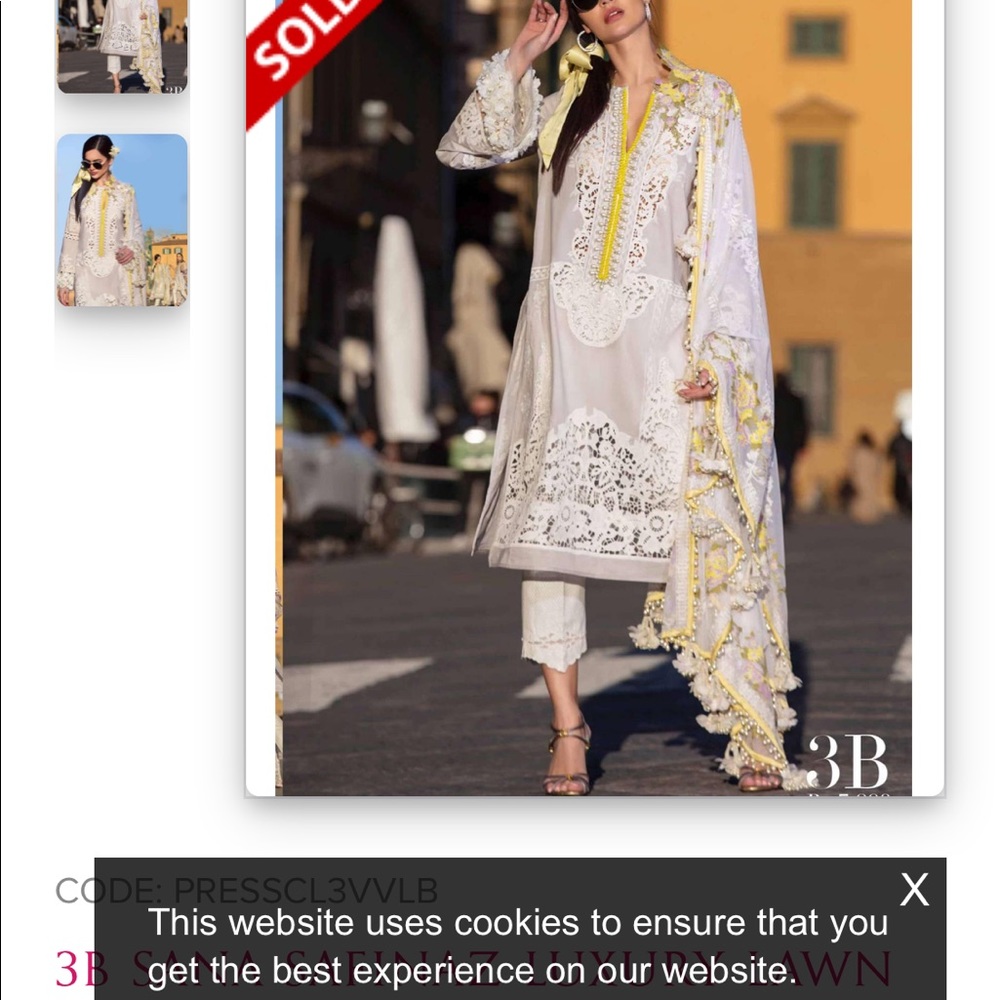 Pakistani Designer sanasafinaz Dress